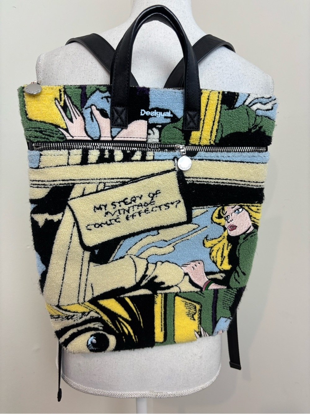 Desigual Pop Comic Book Design Arty Kirby Baza backpack - Picture 5 of 11